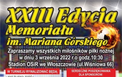 Zdjęcie do XXIII Edycja Memoriału im. Mariana G&oacute;rskiego