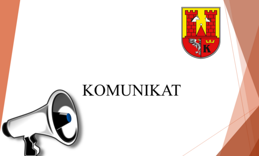 obrazek z napisem komunikat