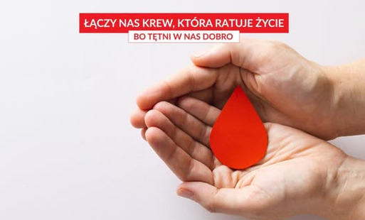 Łączy nas krew, która ratuje życie plakat 