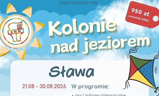 Kolonie nad jeziorem w Sławie – aktywne wakacje pełne atrakcji