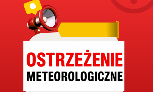 Obrazek z napisem ostrzeżenie meteorologiczne