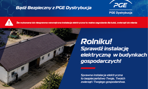 Bezpieczeństwo instalacji elektrycznych w gospodarstwach rolnych