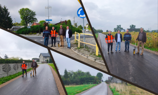 Odbiór zakończonych inwestycji drogowych na terenie Gminy Włoszczowa