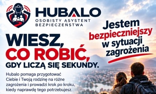 Aplikacja HUBALO - osobisty asystent bezpieczeństwa