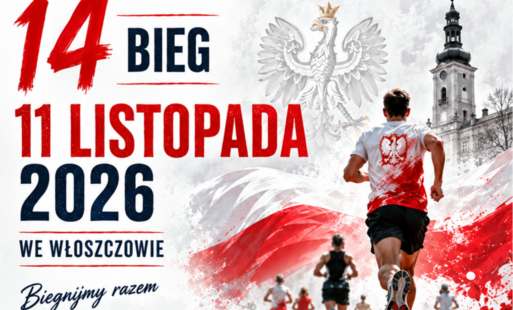 11 listopada 2026 roku spotykamy się we Włoszczowie podczas 14. Biegu Niepodległości