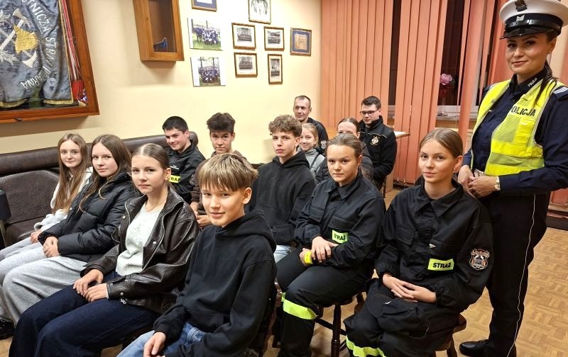 Spotkanie o bezpieczeństwie w Zespole Placówek Oświatowych w Koniecznie